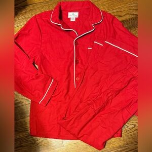Petite Plum Size 10 Lightweight Flannel Red Pajama Set